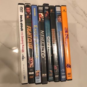 Bundle of 8 dvd’s including Crash, Memento, Fight Club, Eagle vs Shark and more!